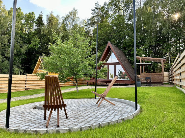 Глэмпинг Домики A-frame С Чаном или Купелью-Фурако — отель с удобствами в Боровск