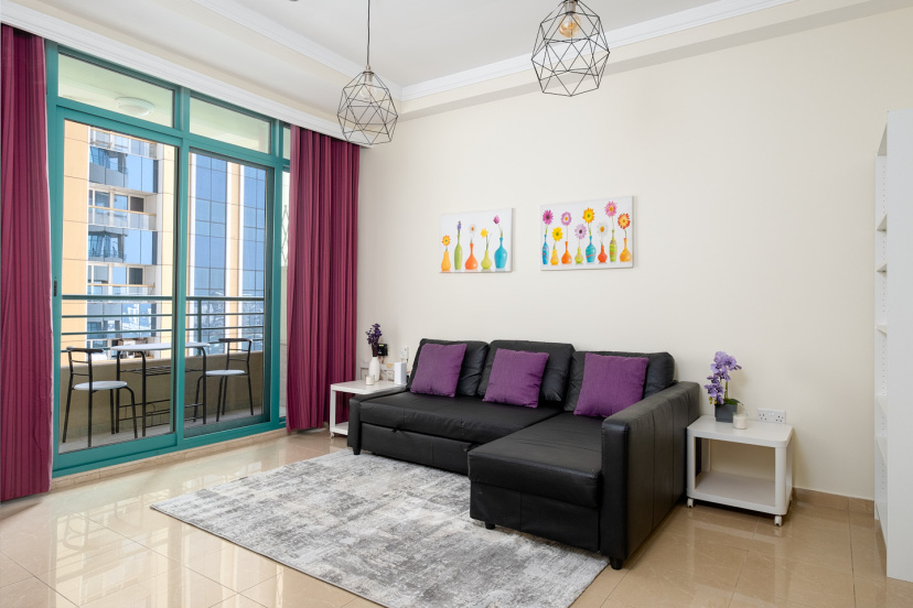 Апартаменты Welcome Home in Marina Crown 1 Спальня с Балконом — отель с удобствами в Дубае