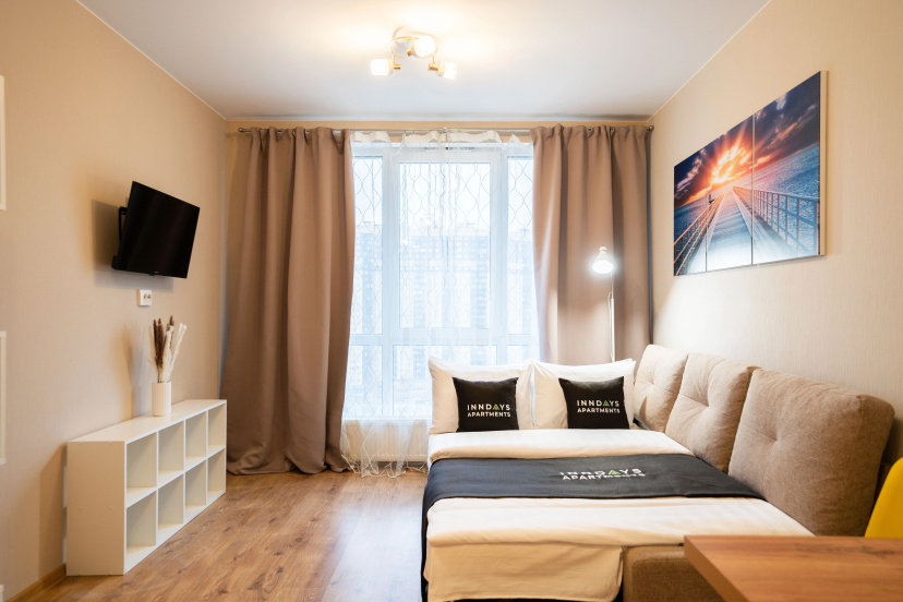 Квартира Inndays Apartments, Парнас 1 — комфортный отель в Санкт-Петербурге