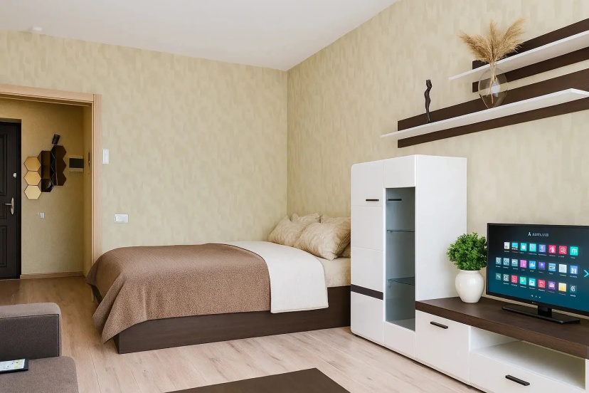 Квартира Роскошная возле Аквапарка и Центра Казани от сети RusHouse — отель с удобным расположением в Казани