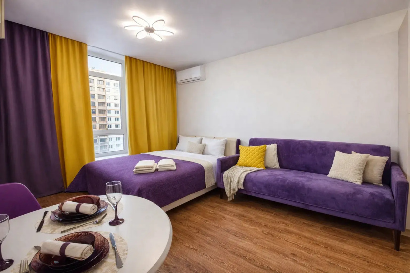 Apartamenty Barhat u Parka Angelov i Cirka na Micurina 58/1 — отель с удобным расположением в Кемерове