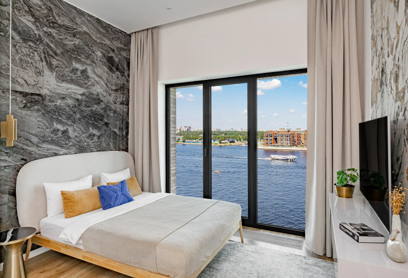 Апартаменты SkandiLOFT Deluxe High Floor — отель с удобным расположением в Санкт-Петербурге