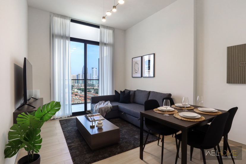 Апартаменты WelHome - Dubai Delight: Luxe Living 1BR at Binghatti Luna — отель в Дубае, Объединенные Арабские Эмираты