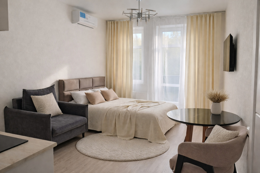 Квартира Studio City View в ЖК Сердце Ярославля — забронировать отель в Ярославле