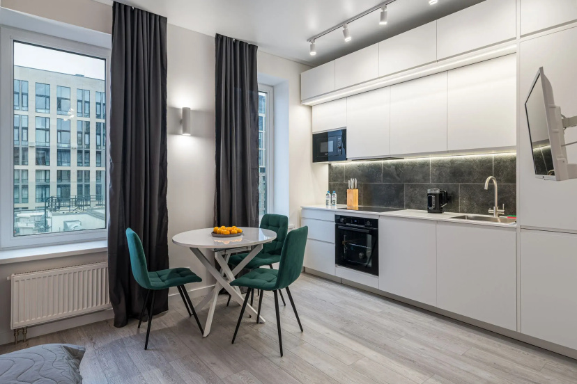 Апартаменты Flat Inn с видом на набережную у метро Технопарк — забронировать отель в Москве