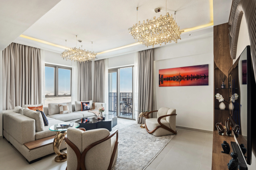 Apartamenty Skyline Vista 3-Bedroom Haven with Lagoon Retreat — отель в Дубае, Объединенные Арабские Эмираты