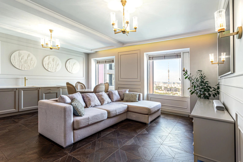 Апартаменты SMART LOFTS | Grace | 46 этаж | Премиум-апартамент с видом на Москву — отель в Москве, Россия