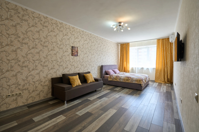 Квартира Просторная квартира с king size кроватью — комфортный отель в Краснодаре