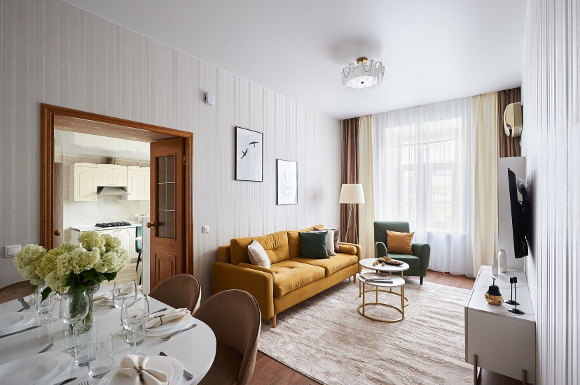Квартира GM Apartments Современная Трешка на Парке Культуры — забронировать отель в Москве