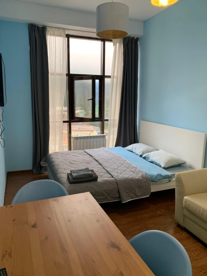 Apartamenty Uutnaa studia s vidom na gory — отель в Домбай, Россия