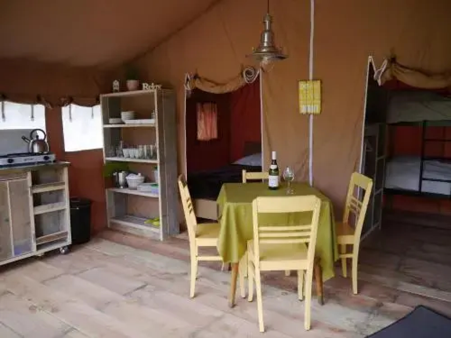 Glamping im Safaritent