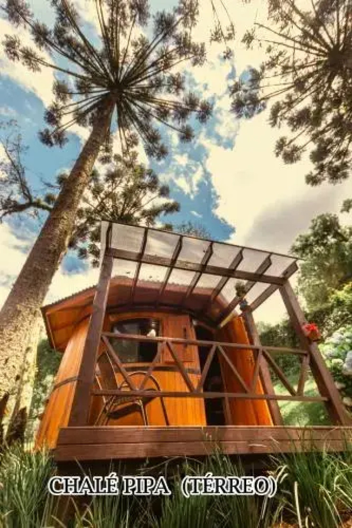 Chalé Temático em Pipa de Vinho