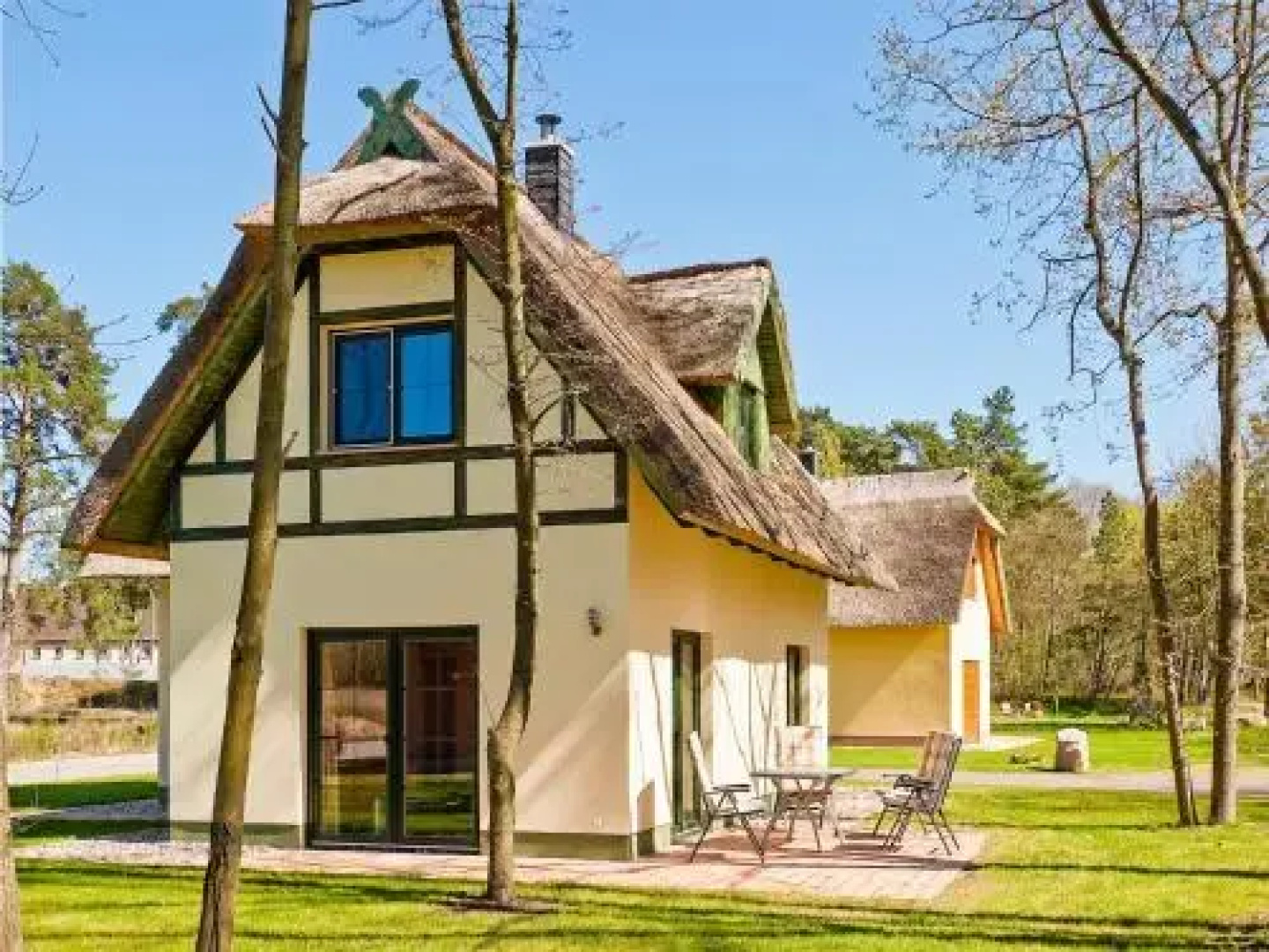 Reetdachhaus mit Sauna, Kamin & Terrasse - D 028.032