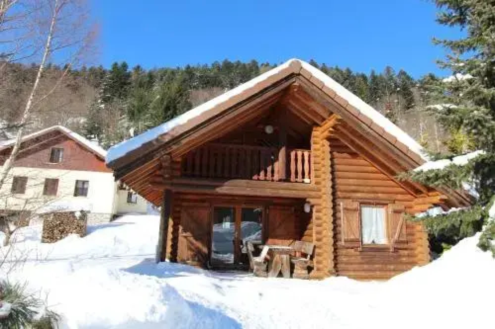 Chalet Individuel en Rondins Vologne 2 Chambres
