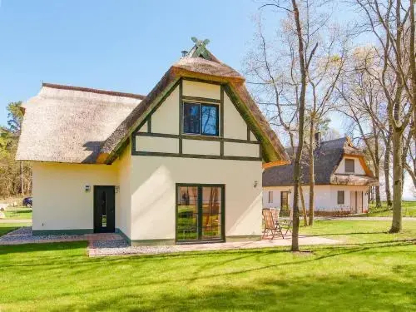 Reetdachhaus mit Sauna, Kamin & Terrasse - D 028.032