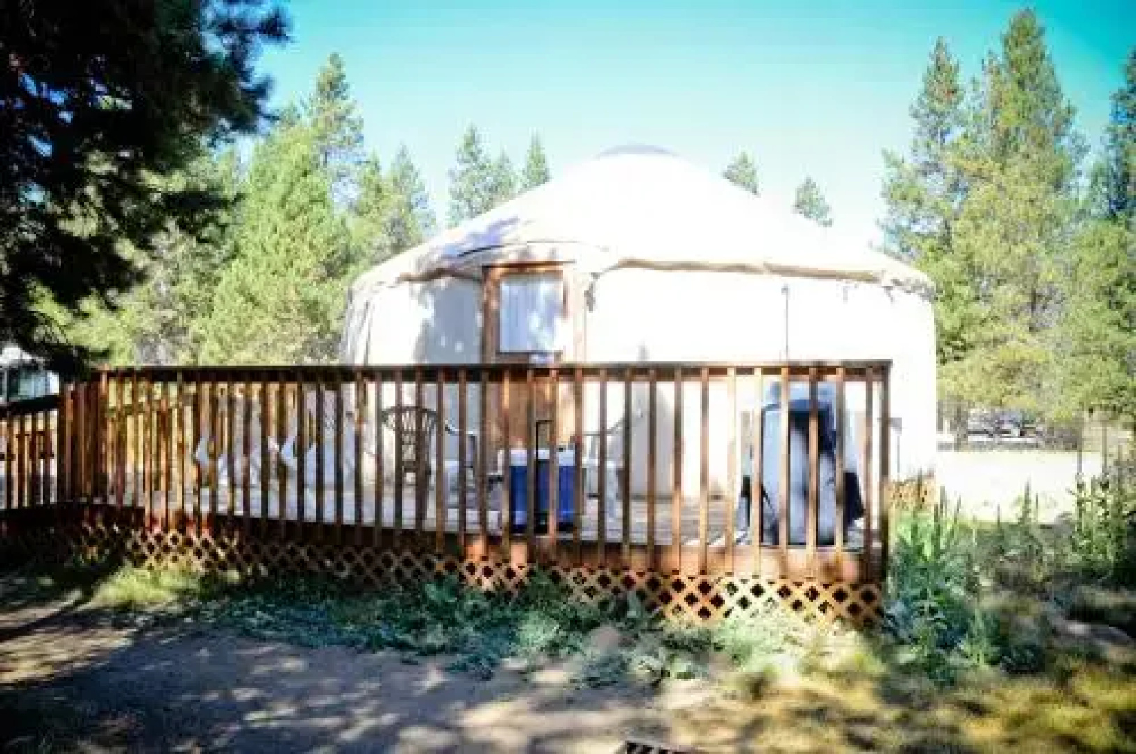 Bend-Sunriver Camping Resort Wheelchair Accessible Yurt 13