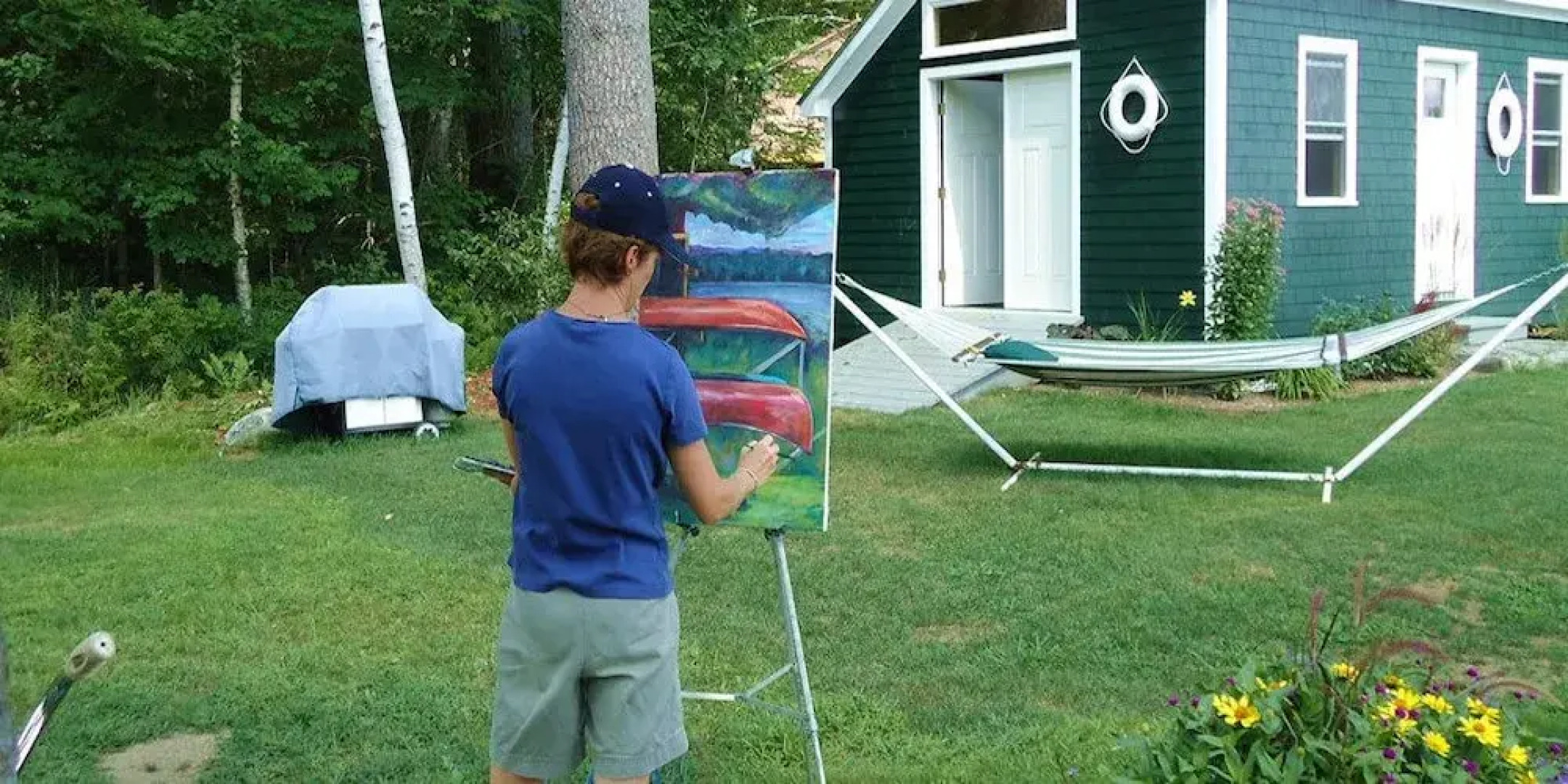 Schoolhouse at Gilmore Camps on Kezar Lake