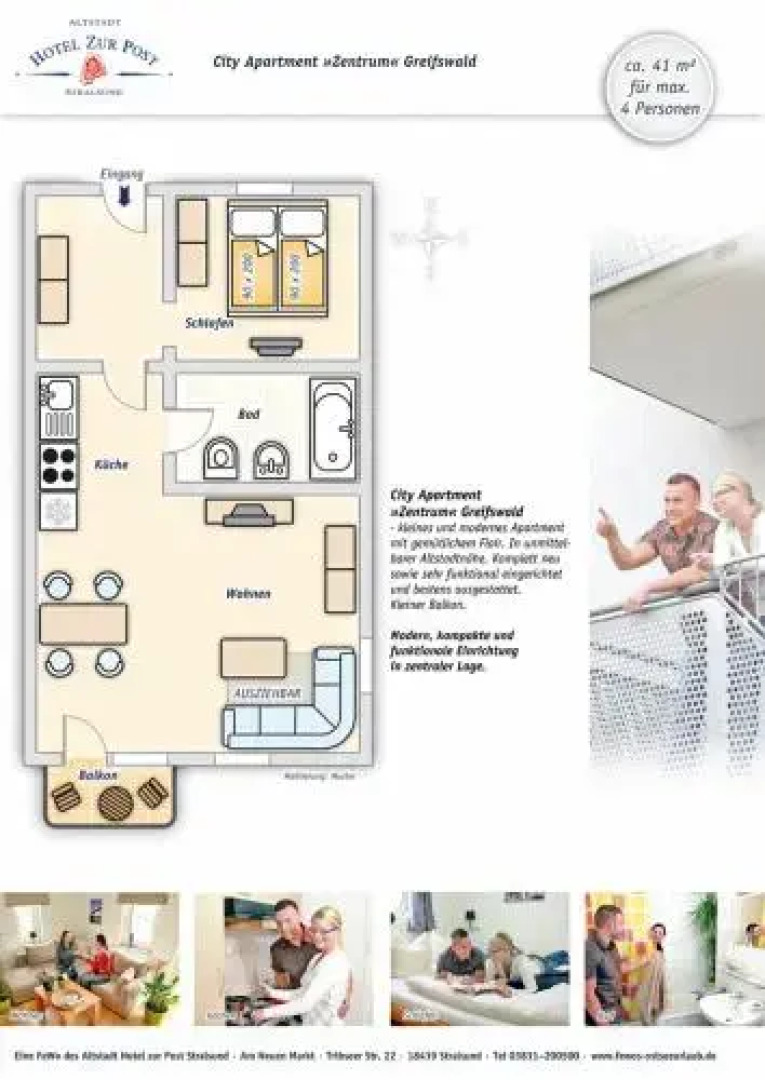 City-Appartements und Ferienwohnungen Greifswald