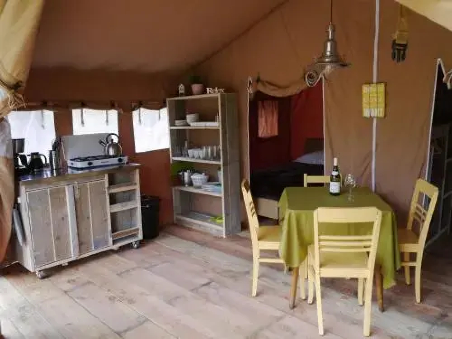 Glamping im Safaritent