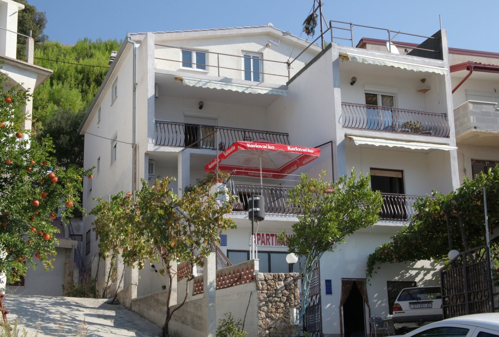 Apartment Franka - beautiful sea view & parking: A4 Stanici, Riviera Omis