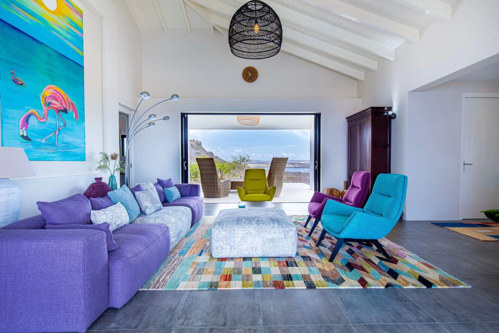 270 Ocean View From Private Infinity Pool - Colourful & Modern Villa