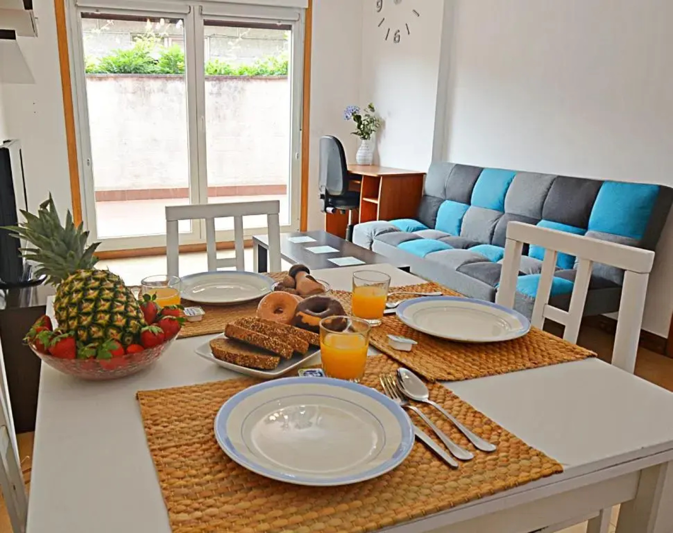 Apartamento con piscina próximo a Sanxenxo