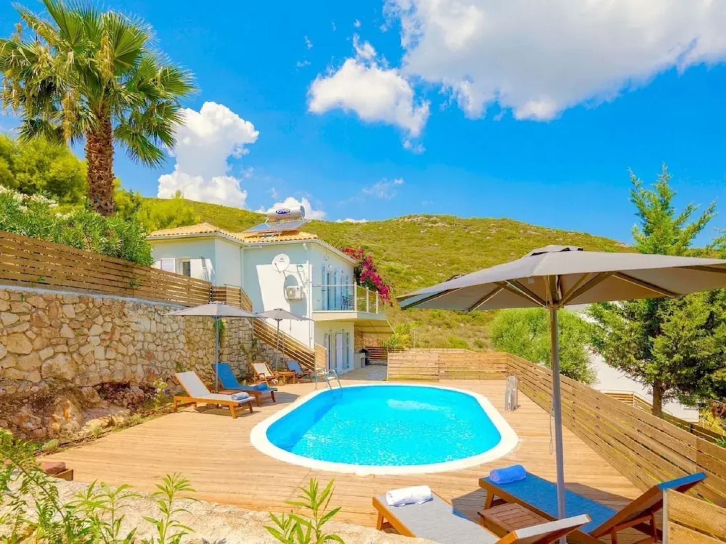 Beautiful Luxury Villa, Private Pool, Panoramic View on Ionian Sea, Zakynthos