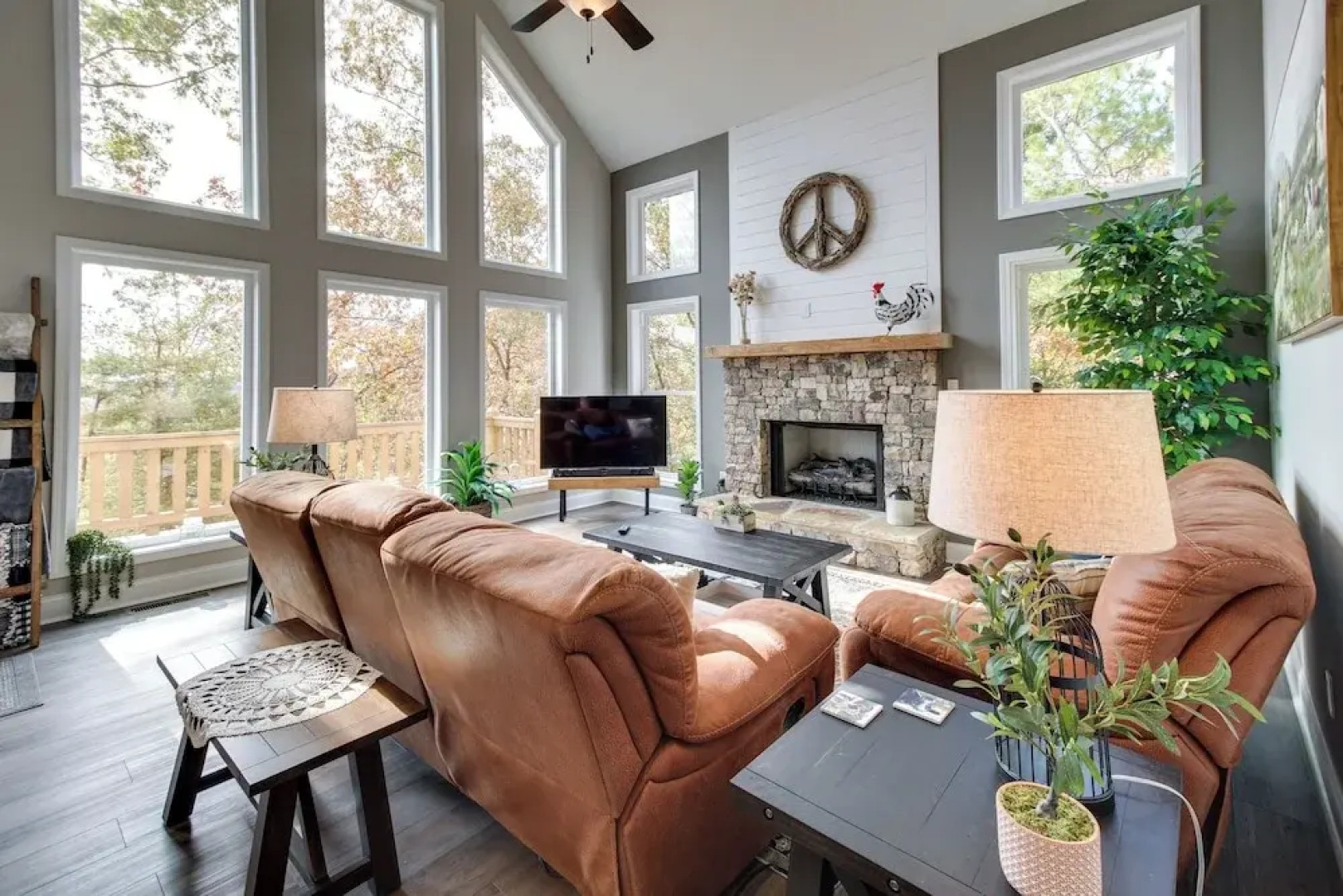 Views, Hot Tub & Trails: Modern Ellijay Cottage