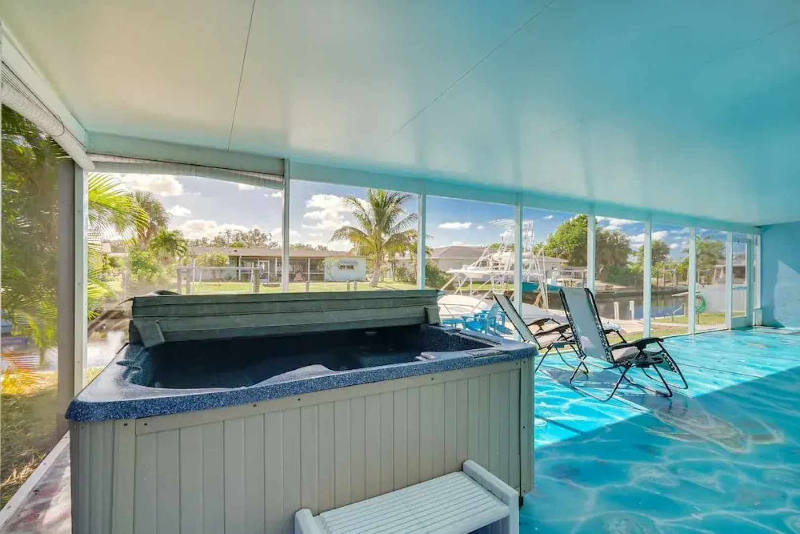North Fort Myers Home w/ Hot Tub & Boat Dock