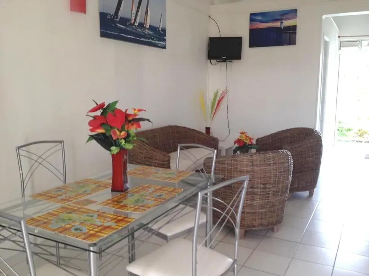 Apartment With 2 Bedrooms in Bouillante, With Wonderful sea View, Furn