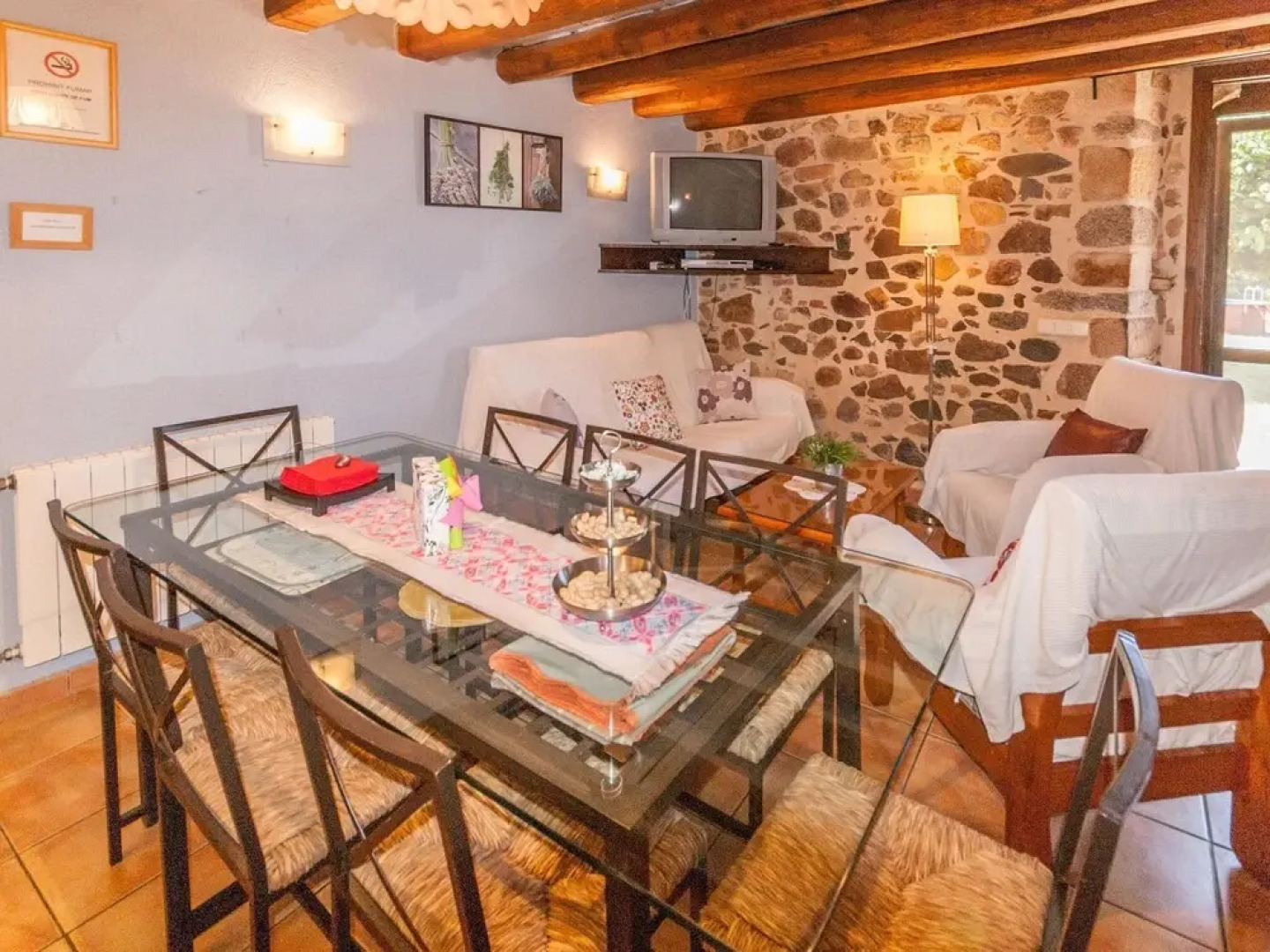 Catalan Farmhouse With Round Pool in the Middle of Forest