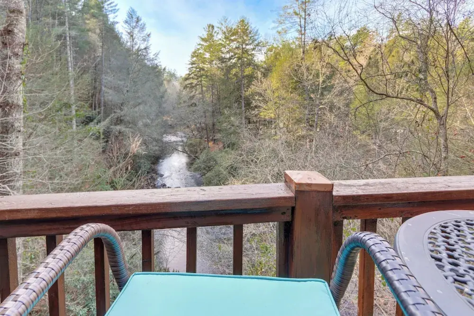 Waterfront Cabin w/ Beautiful River View & Hot Tub