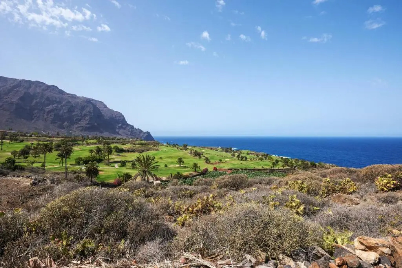 One bedroom house with shared pool furnished terrace and wifi at Buenavista del Norte 1 km away from the beach