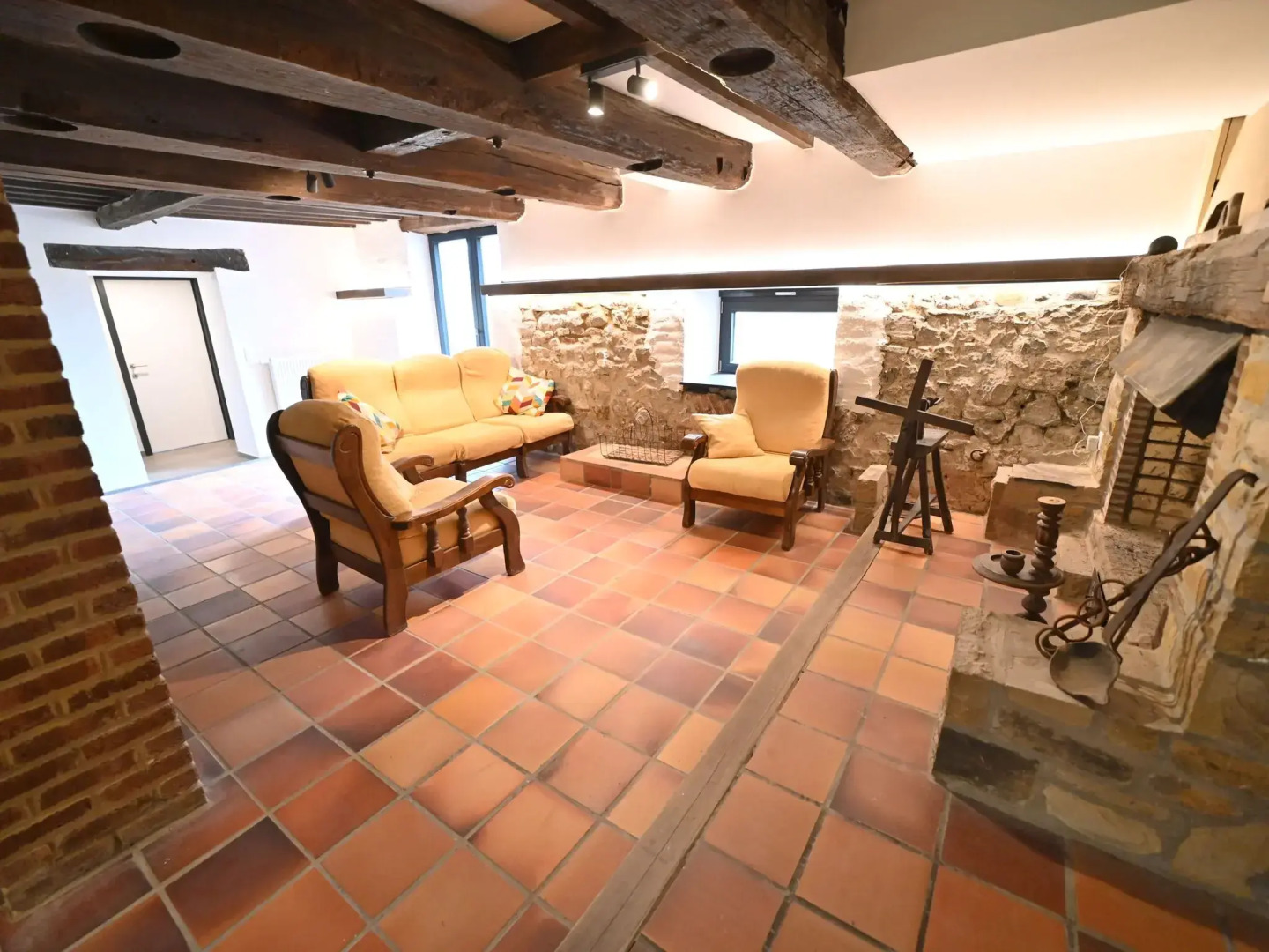 Water mill in Baillonville with swimming pool and sauna