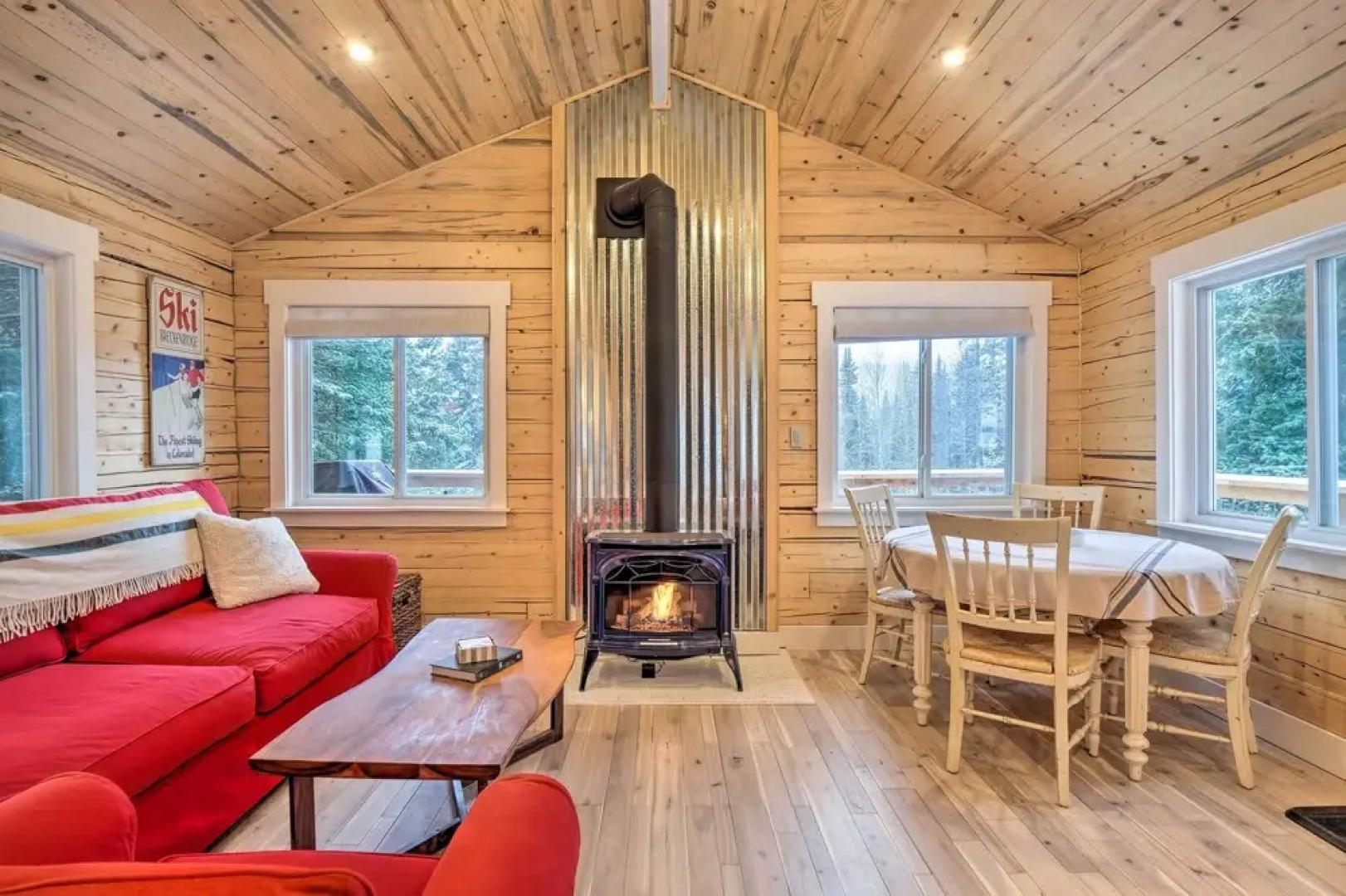 Picturesque Alma Log Cabin w/ Deck & Grill!