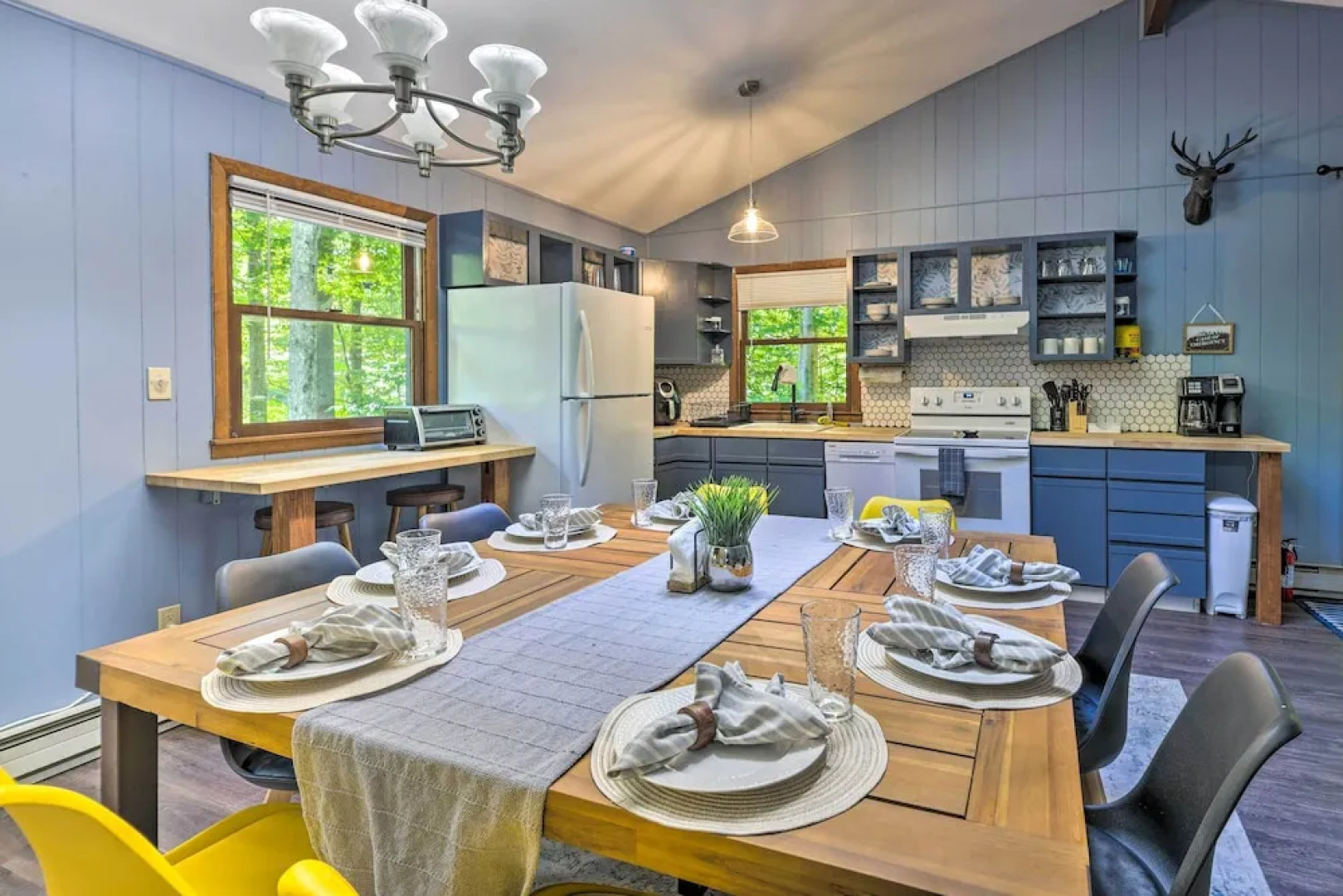 Wraparound Deck: Big Bass Lake Home in Gouldsboro