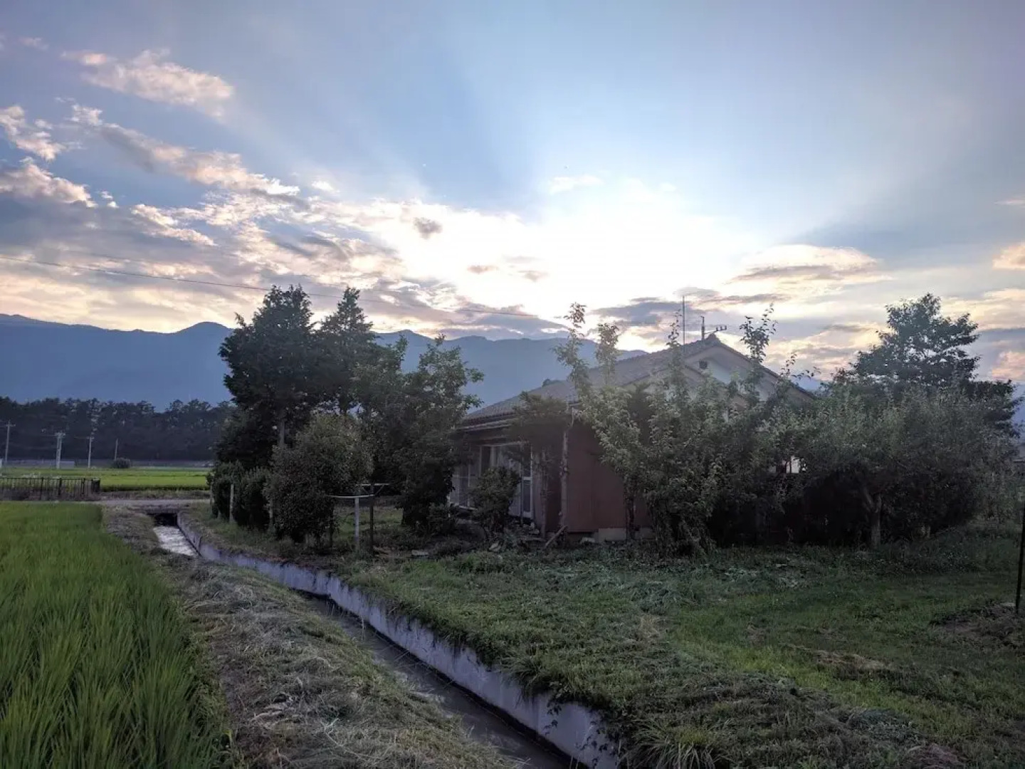 Tomo's hut in Japanese old style