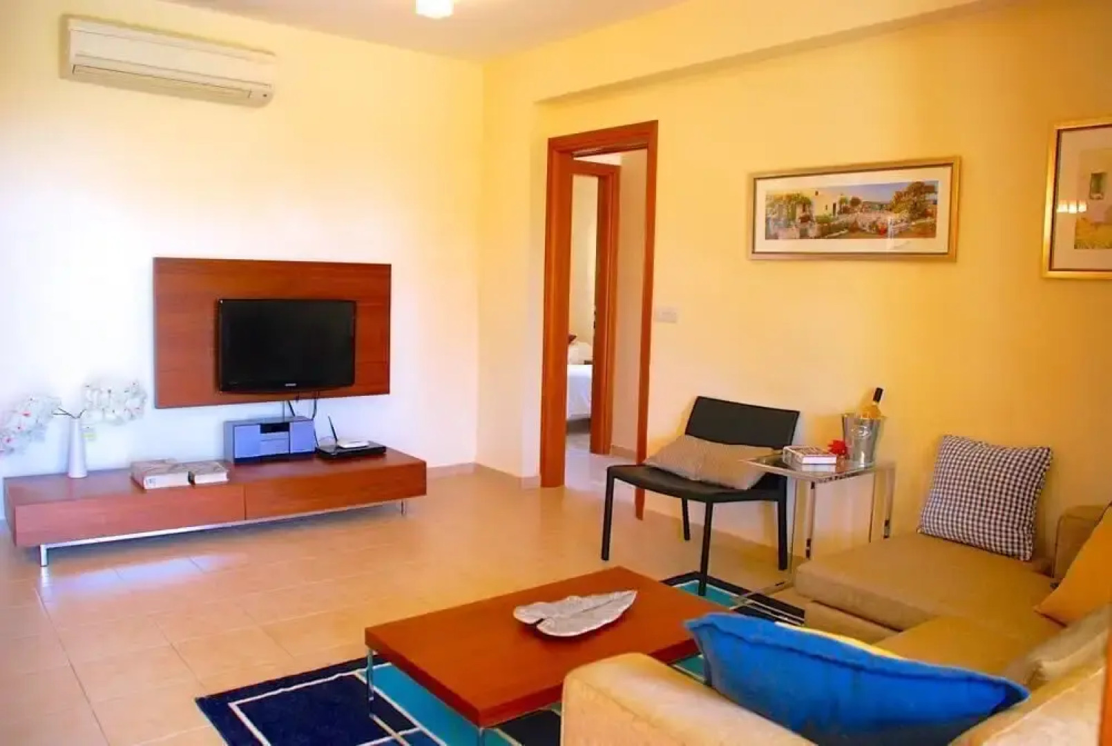 Charming 2 bedroom ground floor apartment 'CB01' - with private garden, communal pool and resort facilities, Theseus Village on Aphrodite Hill