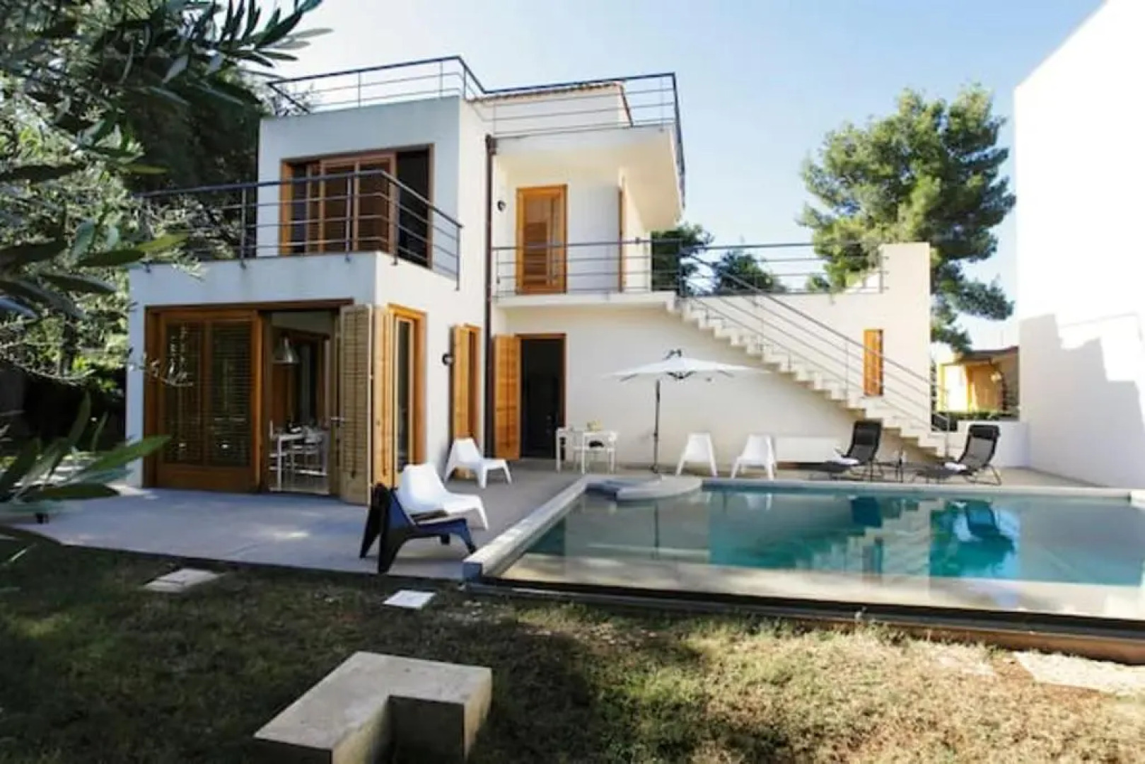 5 bedrooms villa with sea view private pool and furnished garden at Altavilla Milicia 1 km away from the beach