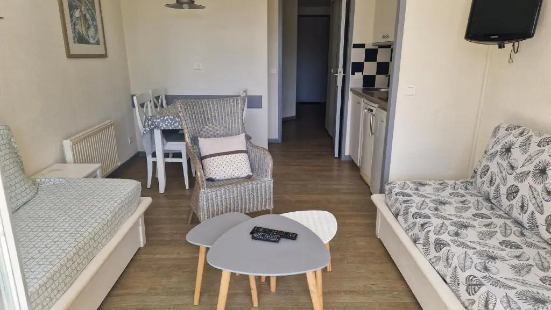 Cap coz 5 pers., plage piscine et jardin