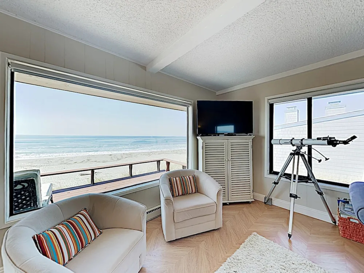 Large Beachfront Home w/ Wraparound Deck home