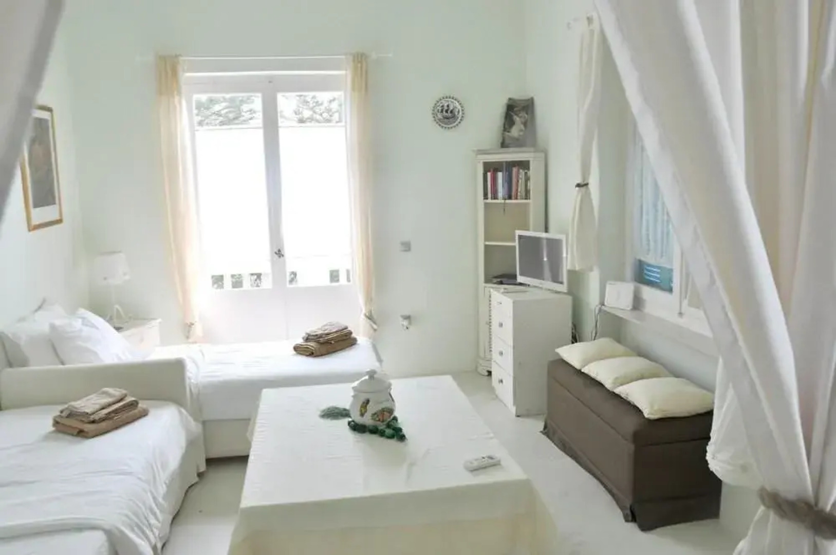 Apartment With 2 Bedrooms In Psathi, With Wonderful Sea View And Furnished Terrace - 700 M From The