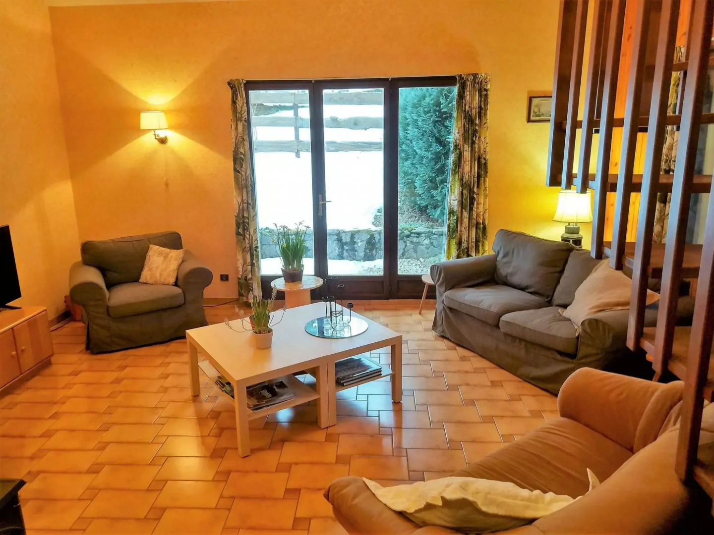 Appealing Chalet in St Jean de Vaux with Roofed Terrace