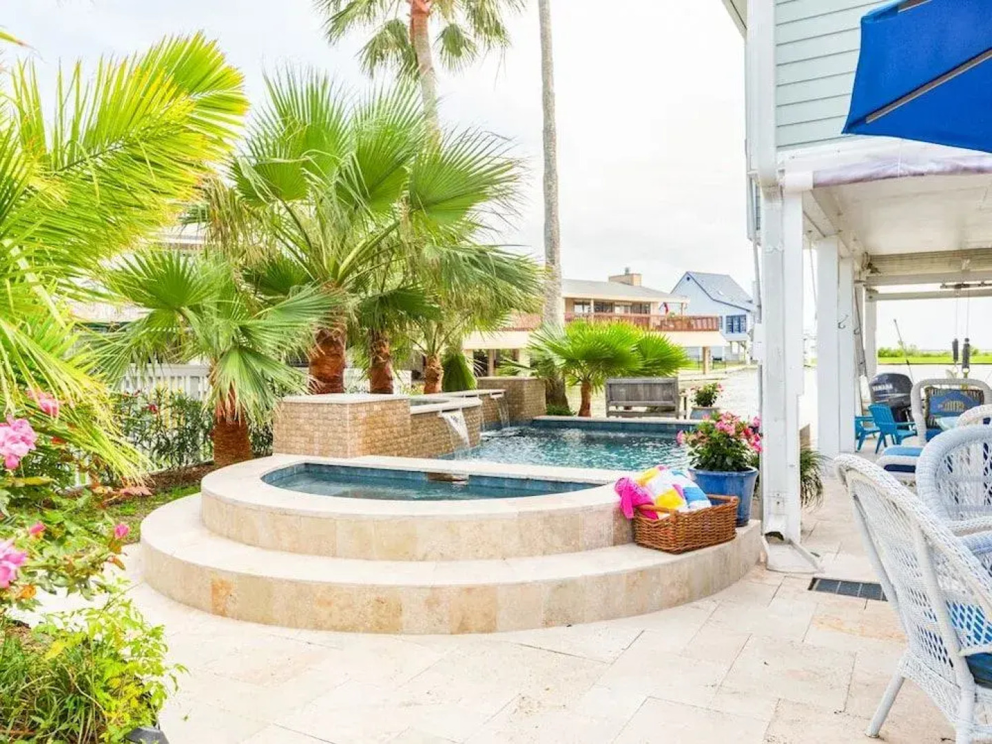 Galveston Canal House with Pool by RedAwning