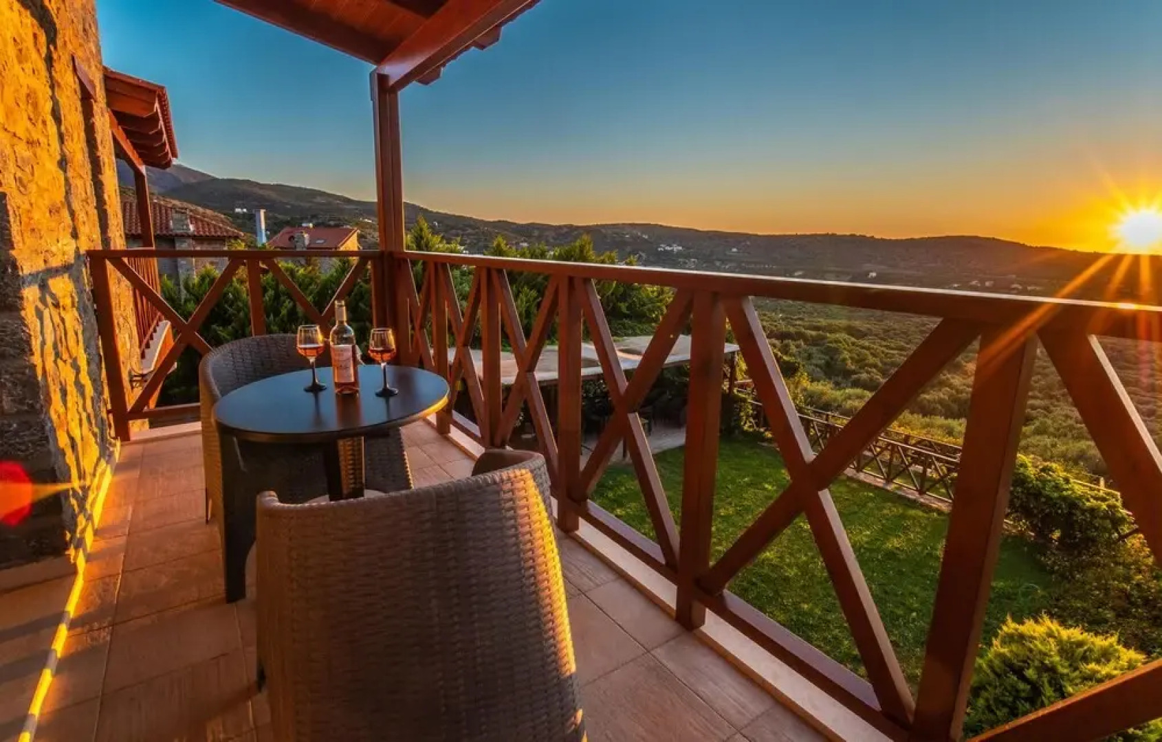 Amazing Home in Milatos with Hot Tub, Sauna & WiFi