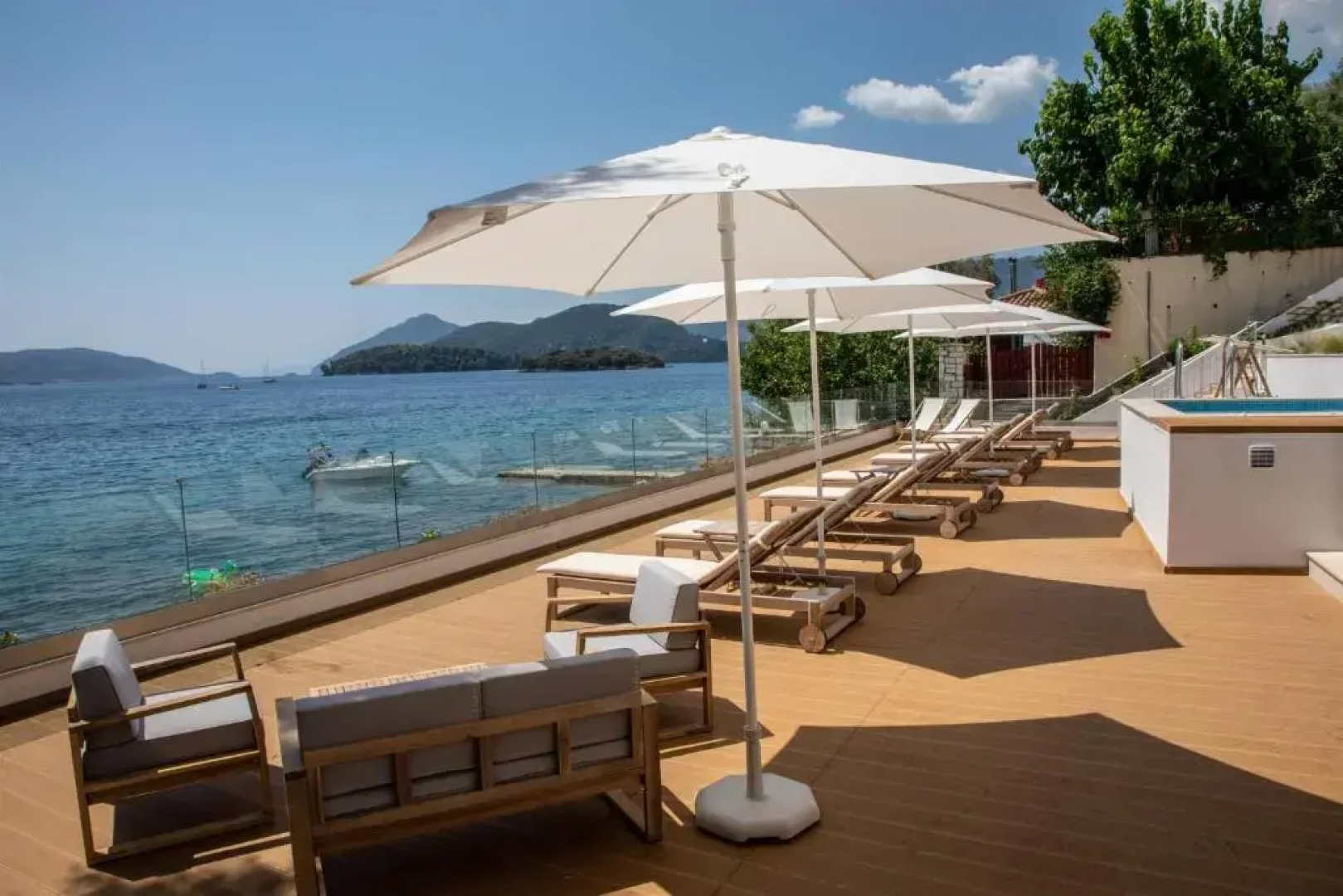 Lefkada Blue Luxury Apartments, Perigiali A5 Entrance Level