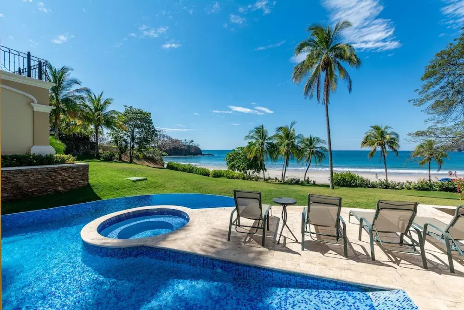Spectacular Mediterranean-Style Mansion with Beachfront Views in Playa Flamingo