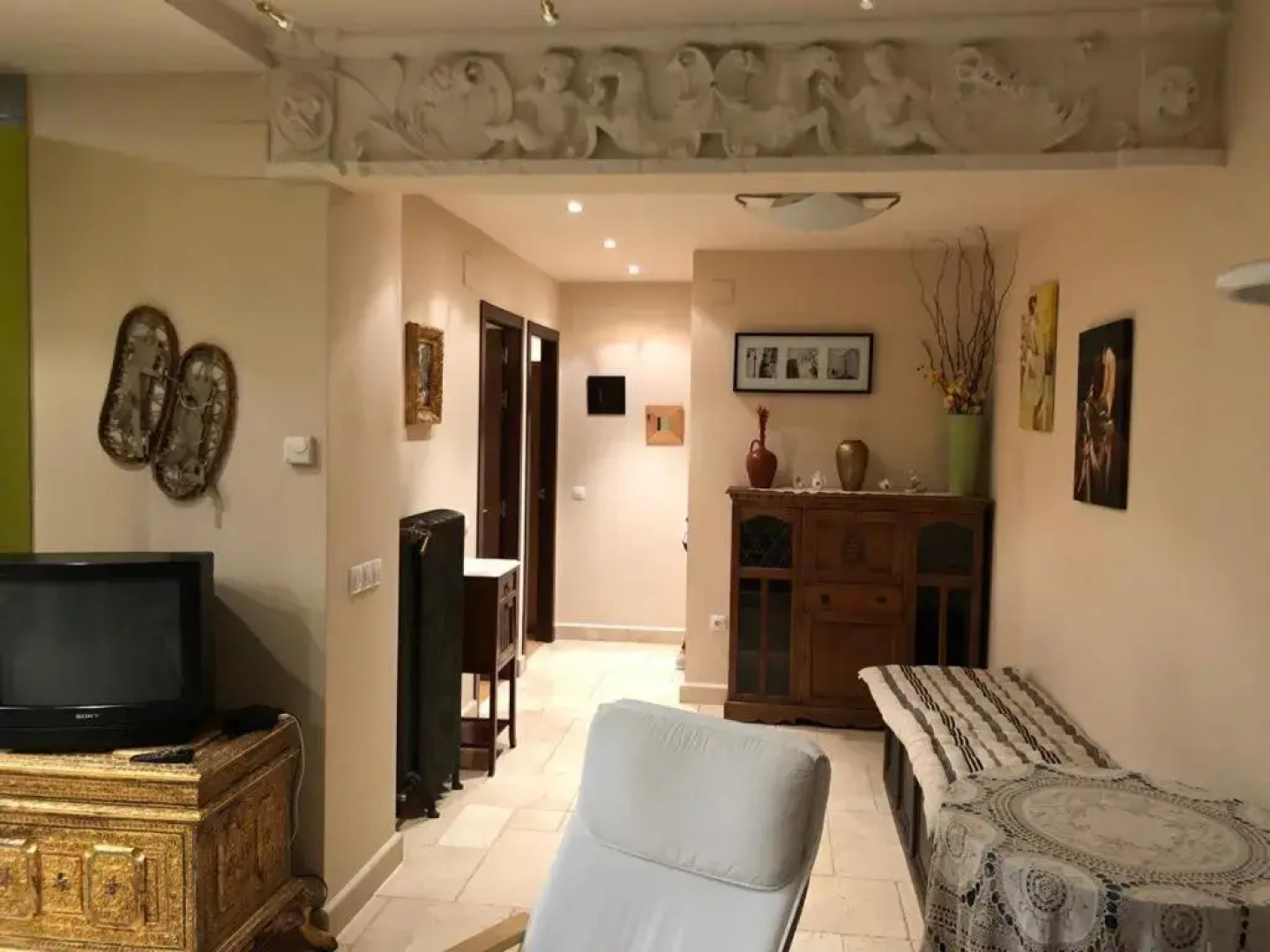 Apartamento con jardin