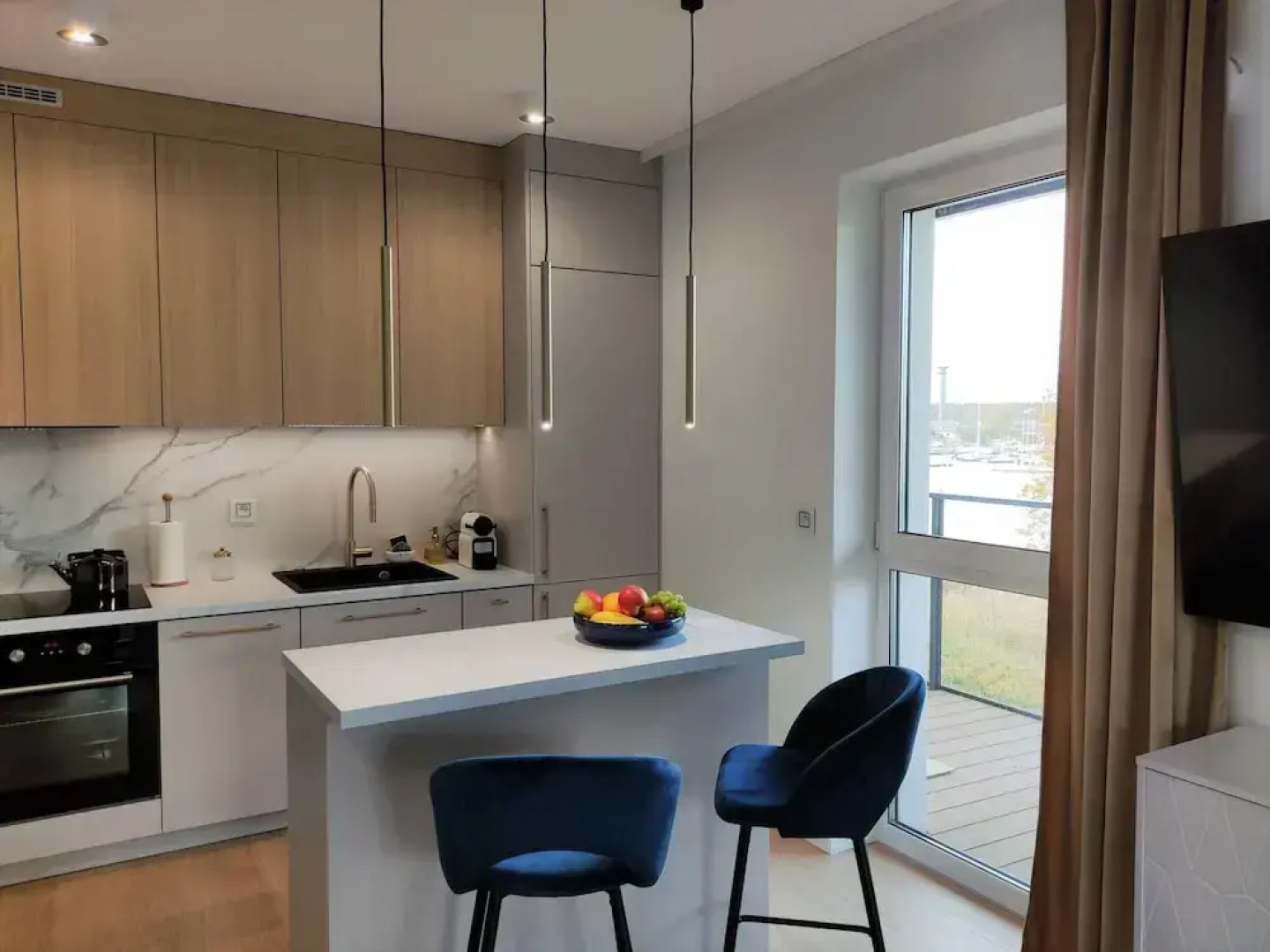 A Comfortable Apartment With a Swimming Pool and Sauna in Dziwnow for 4 People