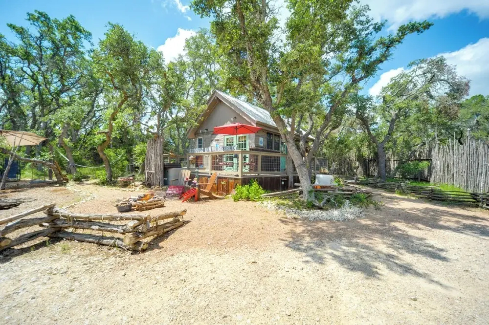 Snuggle Inn Wimberley Cabin w/ Fire Pit + Deck